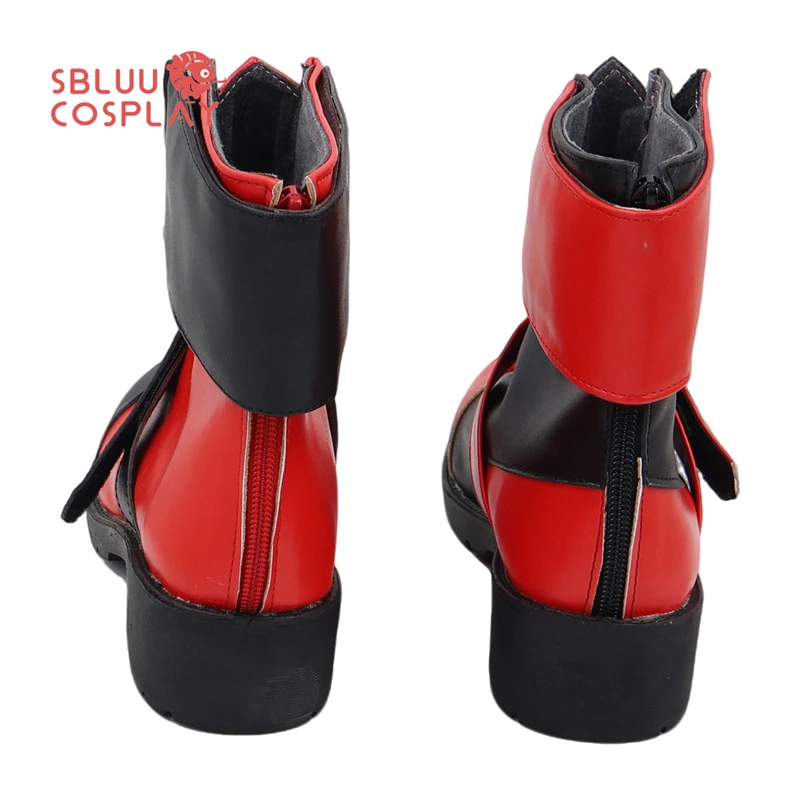 SBluuCosplay Moive The Clown Girl Joker Cosplay chaussures bottes sur mesure