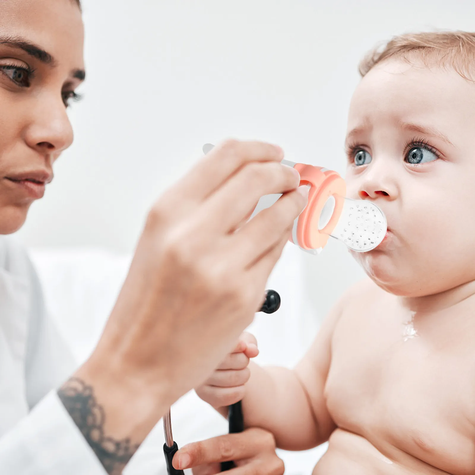 Baby Medicine Feeder Silicone Bottle Spoon Pacifier Tool for Safe Accurate Infant Medicine Dispensing Baby Food Feeder