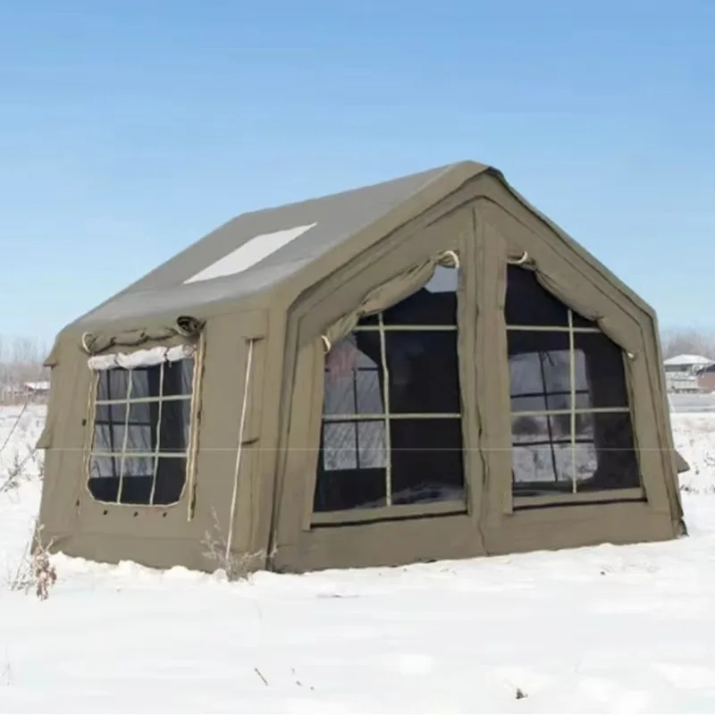 9.0 Green Inflatable Tent for Family Outdoor Camping Inflatable Tent