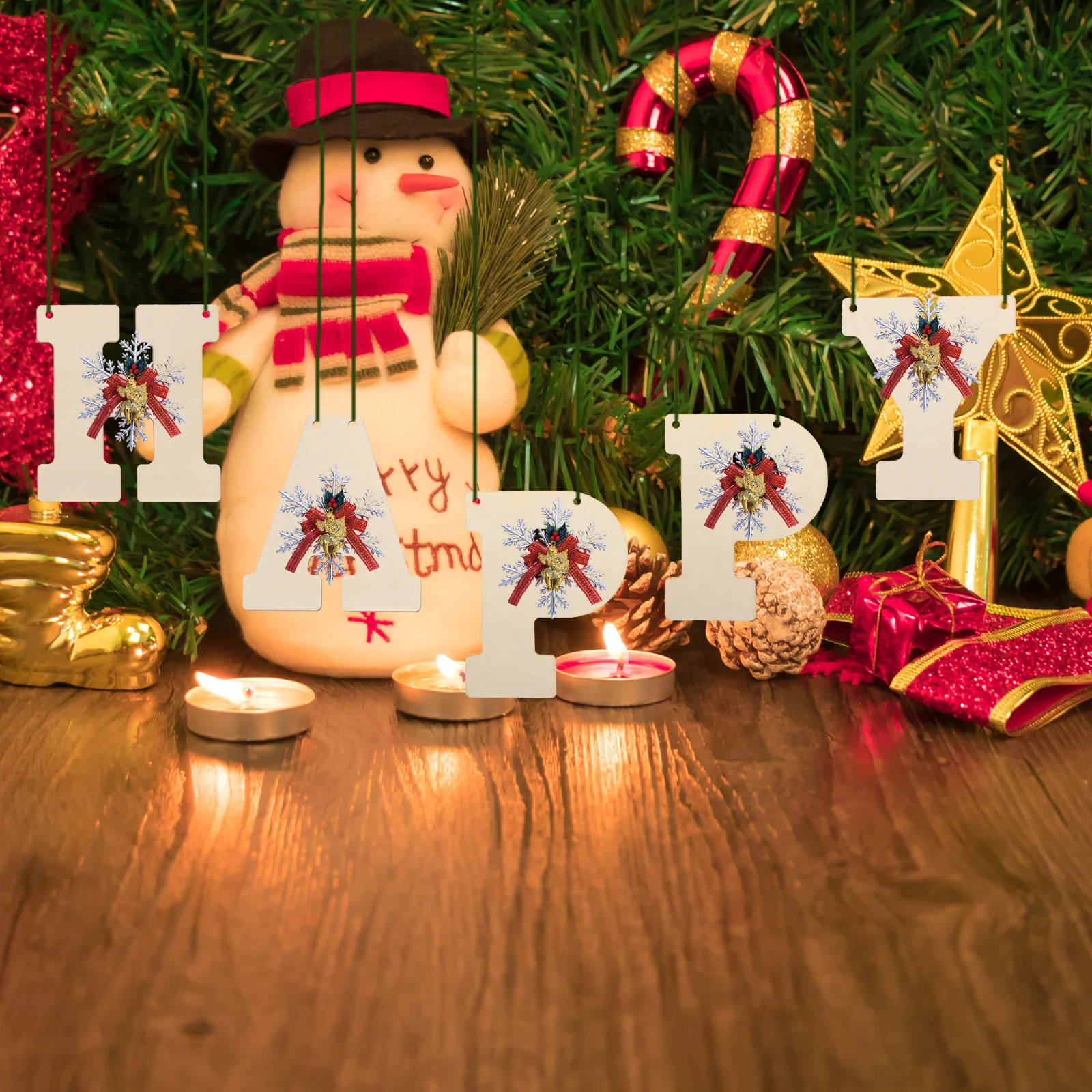 

66Pcs Wood Alphabet Letters Craft Material Lightweight Natural Wood Slices for Hanging Decor Scrapbooking Plaques