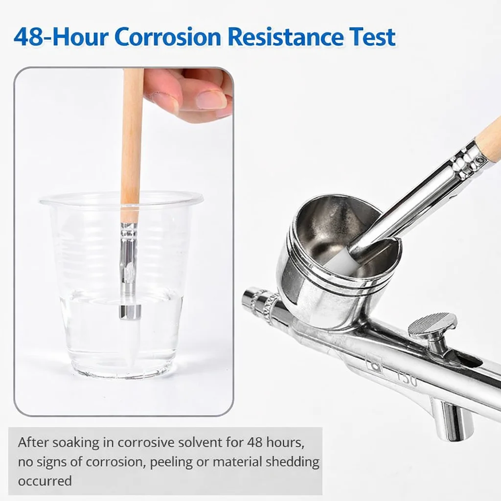 MSWZ Spray Pot Cleaning Brush Pen, Durable Airbrush Cleaner for Gundam Military Model Spray Painting Pigment Cleanup