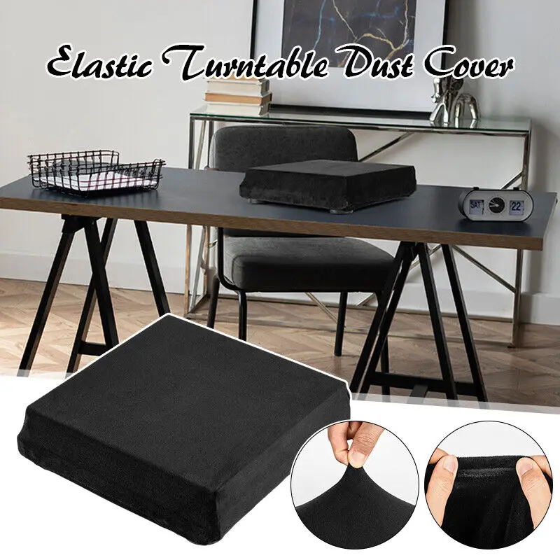 Antistatic Turntable Dust Cover Soft Spandex Elastic Record Player Protect Cover Wear-resistant Dustproof Record Player Cover