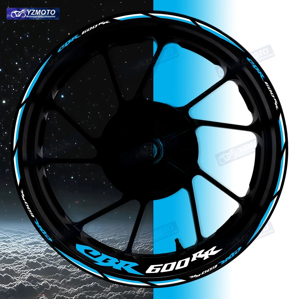 

Для мотоцикла Honda CBR600RR 17-дюймовая наклейка на переднее и заднее колесо, наклейка на ступицу, модифицированная светоотражающая гоночная декоративная наклейка на обод