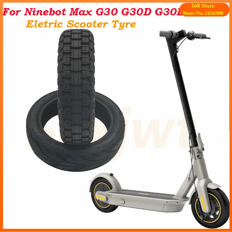 Rubber Tubeless Tire for Ninebot MAX G30 KickScooter Electric Scooter 10 Inch 60/70-6.5 Front Rear off-road Tyre Wheel Parts