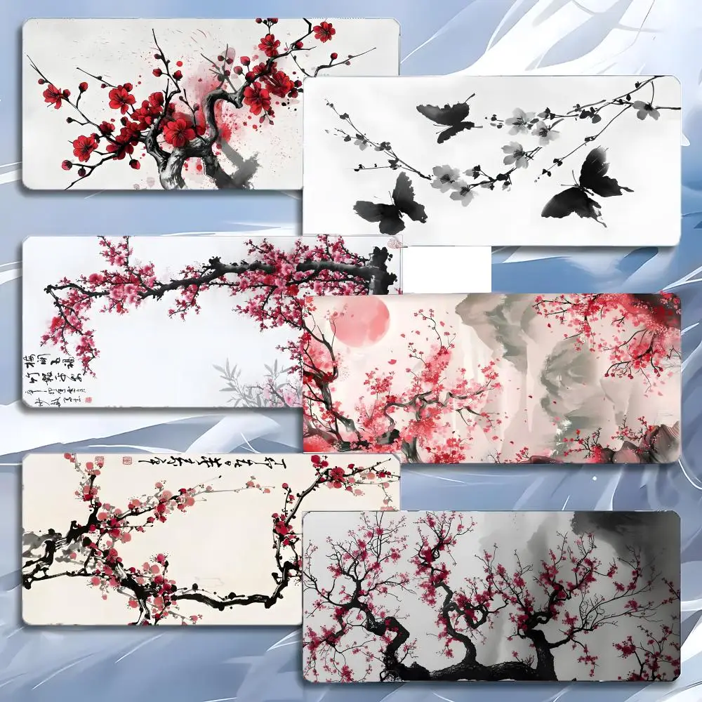 art elegant I-Ink wash painting Mouse Pad Mousepad Large Gaming LockEdge Thickened PC Table Desk Mat