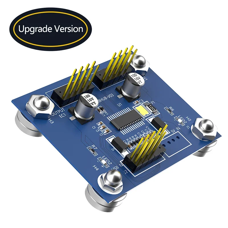 

NEW USB2.0 9 Pin to Dual 9Pin Splitter Motherboard 9Pin 1 to 2 Header 4Port USB 2.0 Hub with Power LED Magnetic Base For Desktop