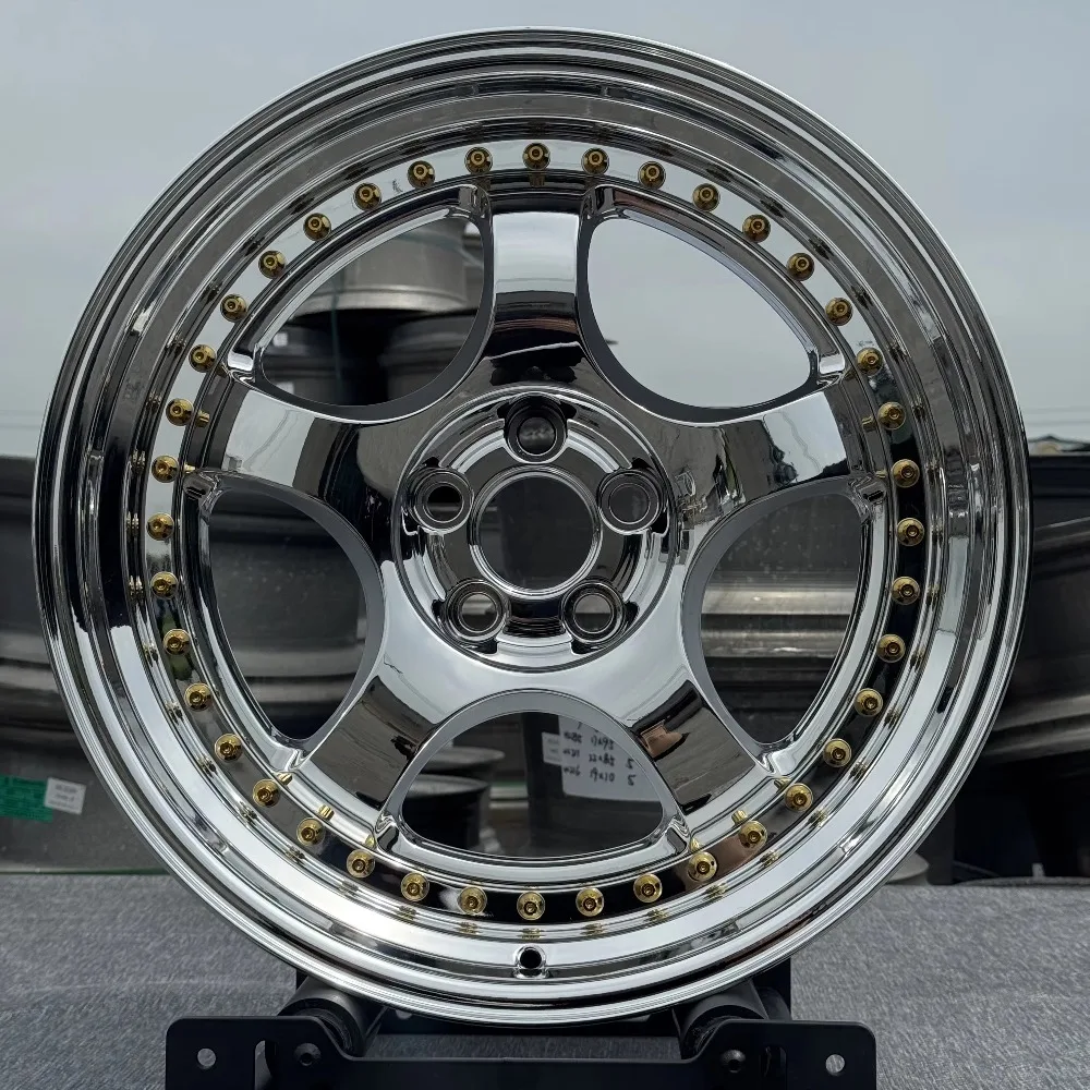 Custom 3-piece Racing Car Wheels 18 19 20 21 22 Inch 5x120 5x112 Deep Dish Lip Forged Alloy Car Wheel Hub  Upgrade