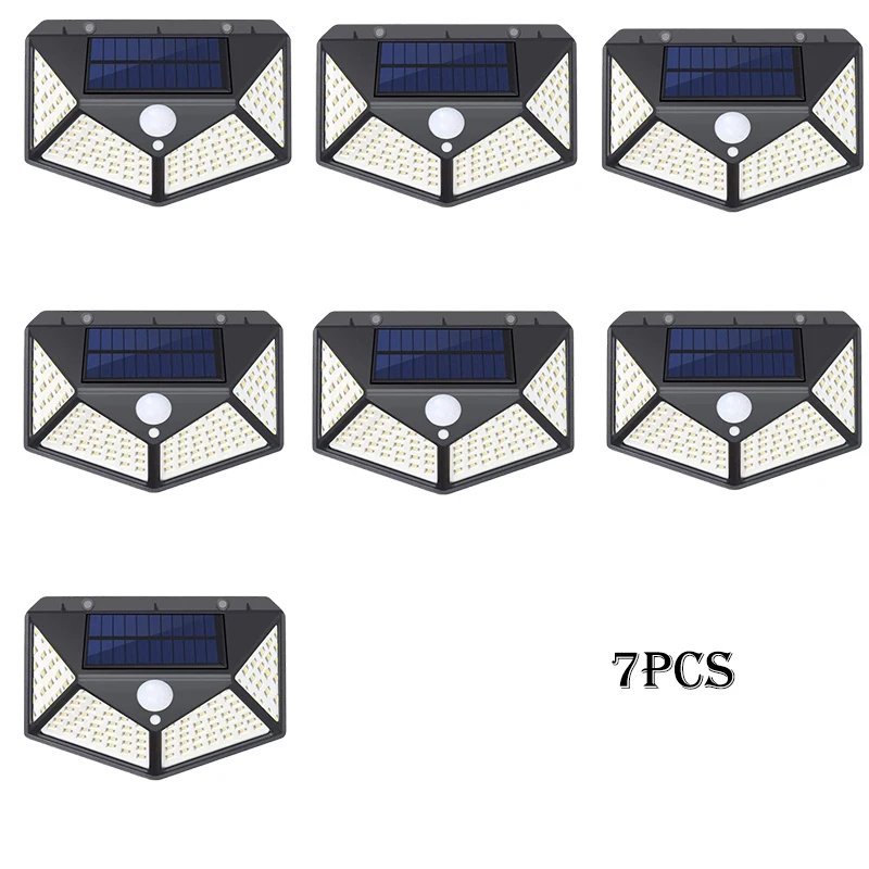 1-12 stuks zonne-verlichting buiten 100 LED wandlamp bewegingssensor verlichting waterdichte zonne-straatverlichting voor tuin veranda tuin garage