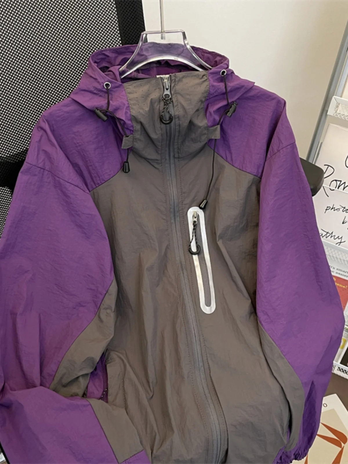 

Мужская легкая дышащая куртка с защитой от УФ-излучения для летних видов спорта на открытом воздухе, из полиэфирного волокна, с длинными рукавами, капюшоном и молнией