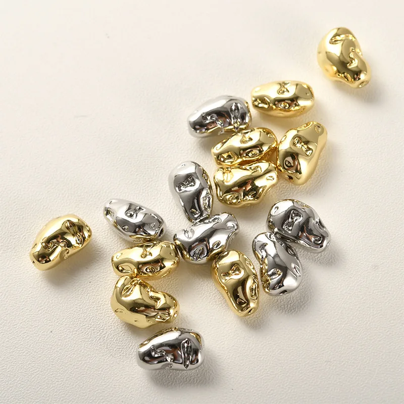 

5 шт. медные бусины-разделители в стиле барокко, необычной формы, для изготовления браслетов и ожерелий, оптом