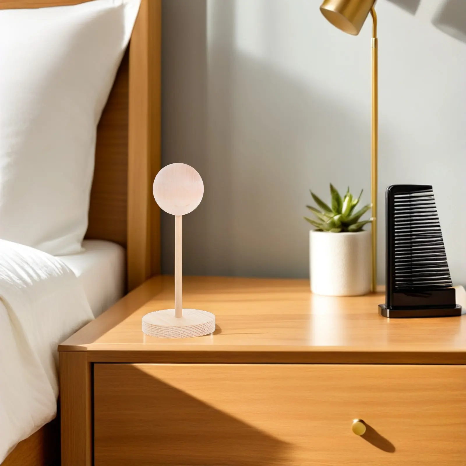 

Деревянная мини-подставка для хранения и демонстрации наращенных волос, париков, для домашней фотосъемки