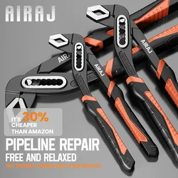 AIRAJ 8/10/12 Inch Multifunctional Adhesive Pump Pliers, Quick Release Water Pipe Pliers, Industrial Grade Electrician Tool