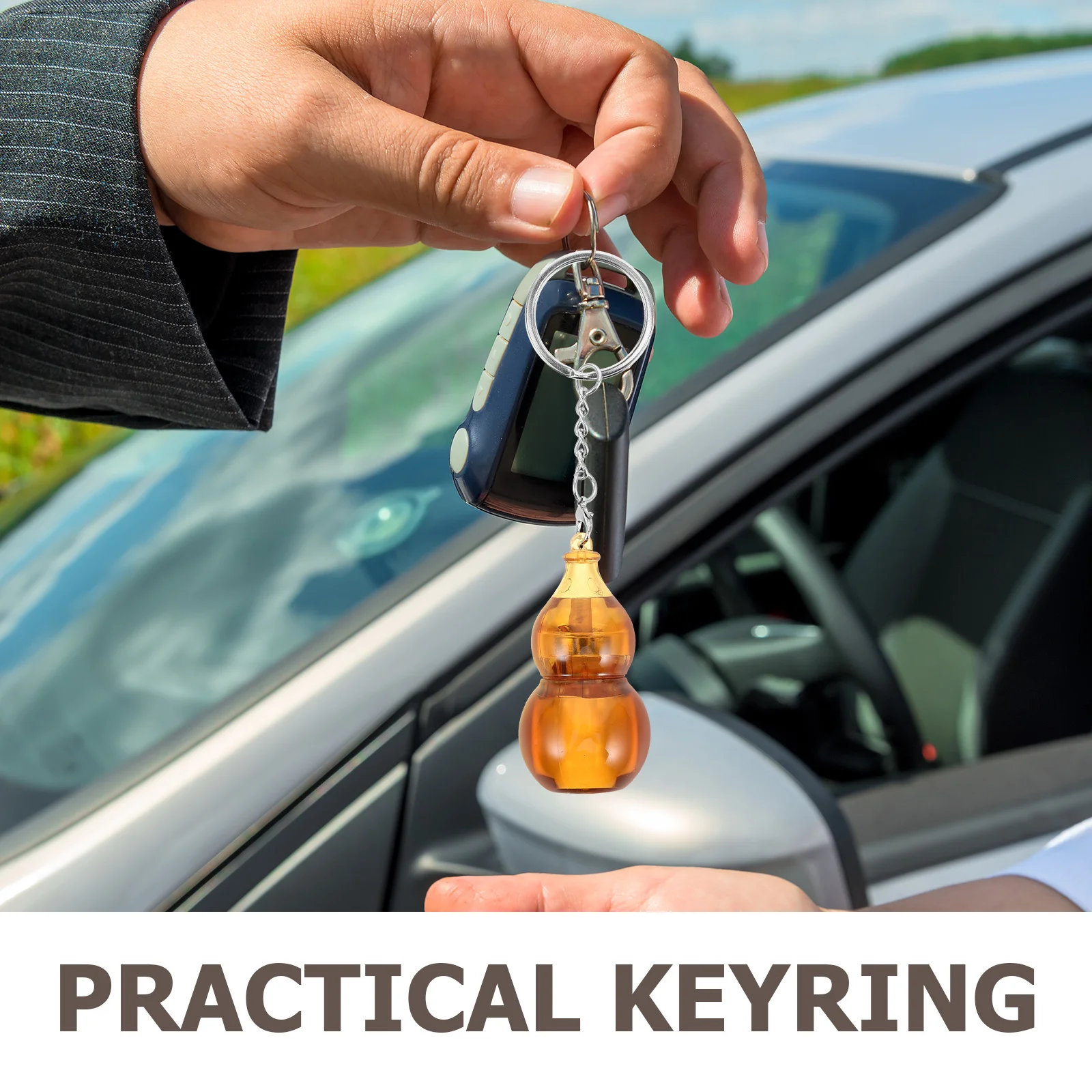 나선형 호박 열쇠고리 피젯 슬라이더 휴대용 불안 완화 손가락 감각 열쇠고리 성인 및 청소년용 조용한 책상 놀이