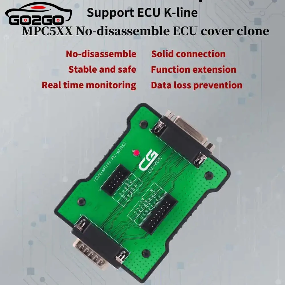 CG FC200 MPC5XX Adapter FC200-MPC5XX-P02-M230102 for BO-SCH MPC5xx Read/Write Data on Bench Support EDC16/ ME9.0/ MED9.1/ MED9.5