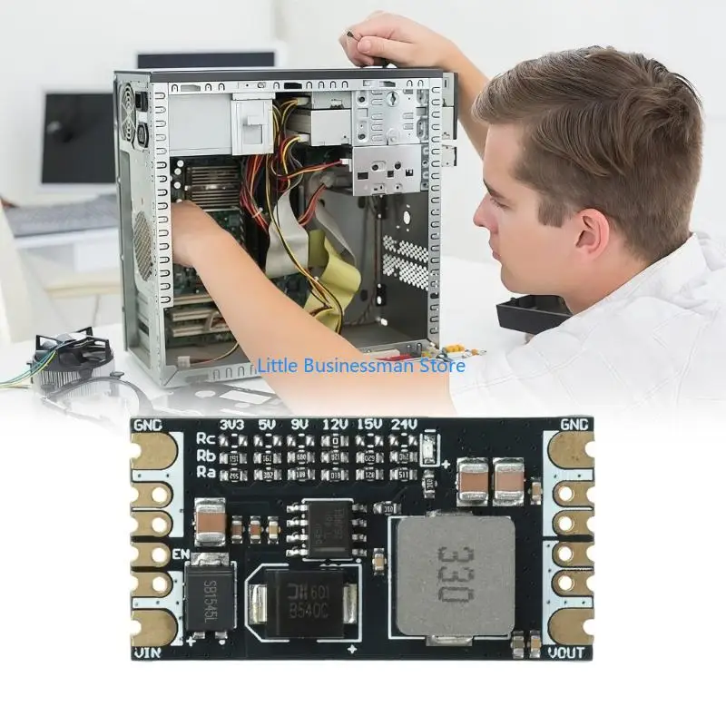 DC5.5-36V to 5/12/24V Regulator Board with TPS5450 for Electronics Service Work M76A
