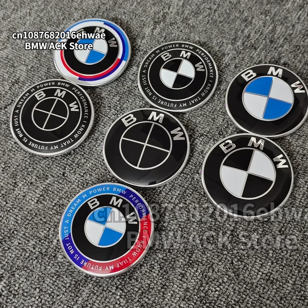 82MM 74MM Untuk Emblem Kap Mesin Depan BMW, Logo Bagasi Belakang, E46 E90 F30 F10 F20 G20 E87 E60 E63 F01 F02 G14 E83 Aksesoris Mobil
