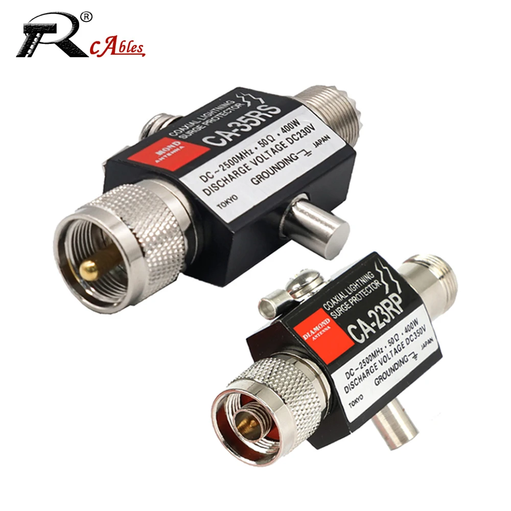 1PC CA-35RS PL259 UHF Male to SO239 UHF Female CA-23RP N M to N F Radio Repeater Coaxial Anti-Lightning Antenna Surge Protector