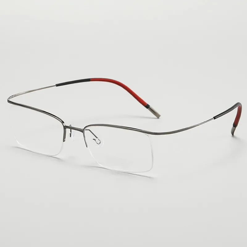 KJDCHD Reines Titan Brille Frauen Brillen Männer Optische Randlose Hyperopie Myopie Brillen für Anblick Progressive Brillen 3