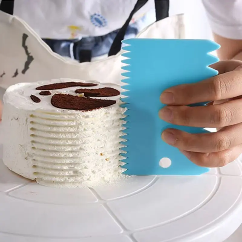 

3 шт. пластиковая лопаточка для крема для торта, резаки для теста, скребок для выпечки масла, сделай сам, инструменты для украшения помадки, кондитерские инструменты, кухонная утварь