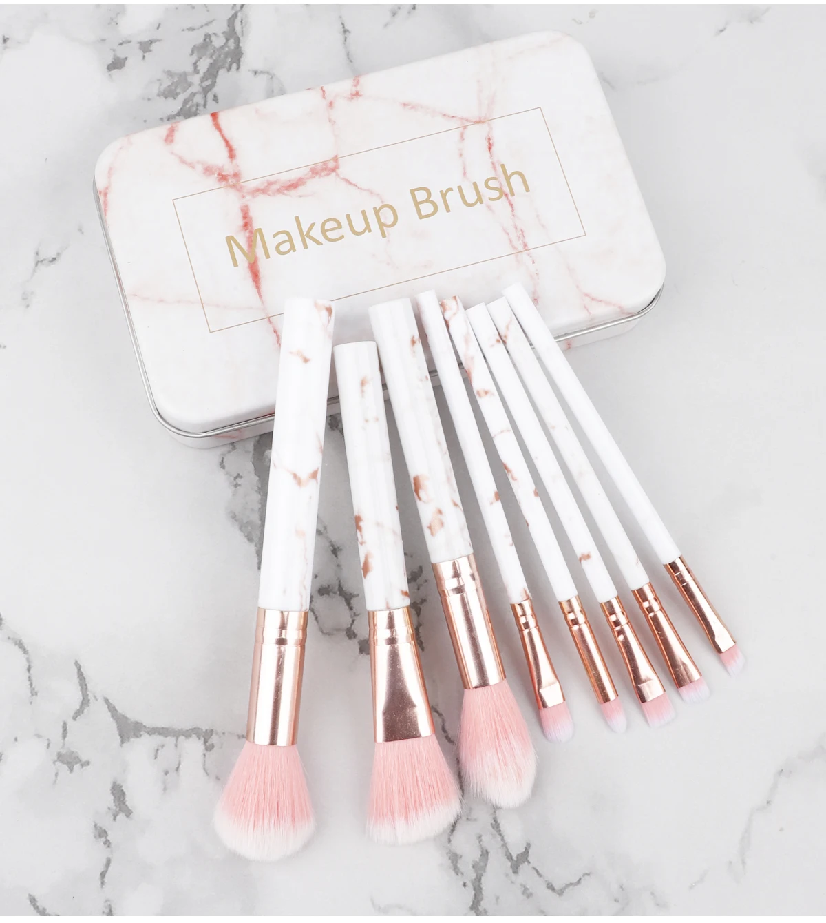 Professional 8pcs/set Makeup Brush Including Powder, Blush, Contour, Eyeshadow, Highlighter Brush For Flawless Makeup Tools