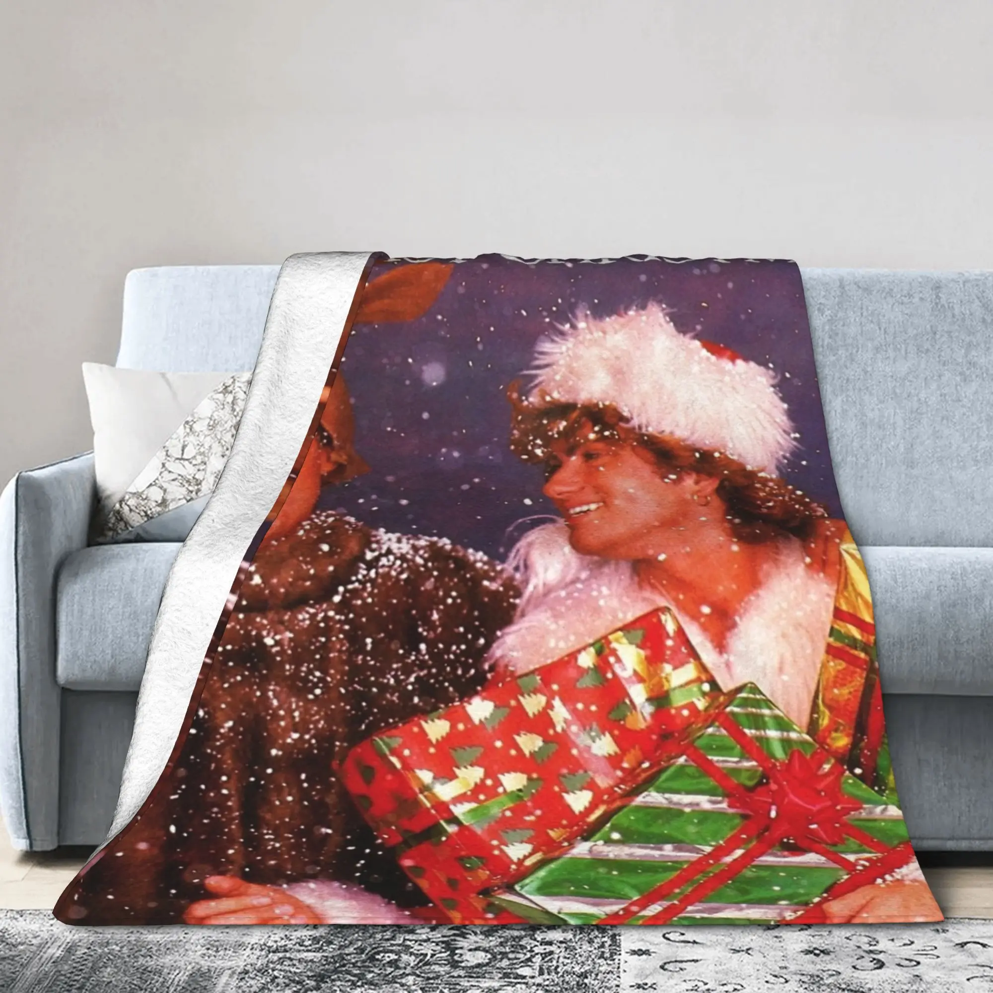 واوم! آخر عيد الميلاد جورج مايكل بطانية المخملية الشتاء متعددة الوظائف الدافئة رمي البطانيات للمنزل غرفة نوم لحاف