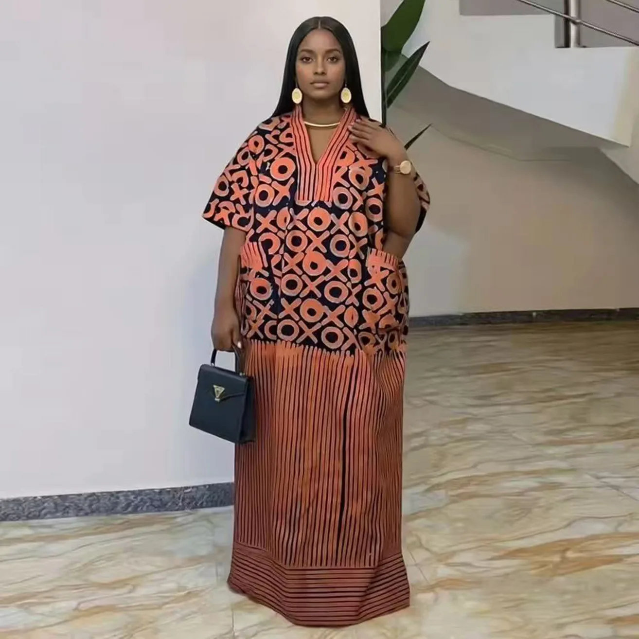 

Summer African Polyester Party Evening Long Maxi Dress Kaftan Muslim Abaya Outfits Plus Size Dashiki African Dresses for Women
