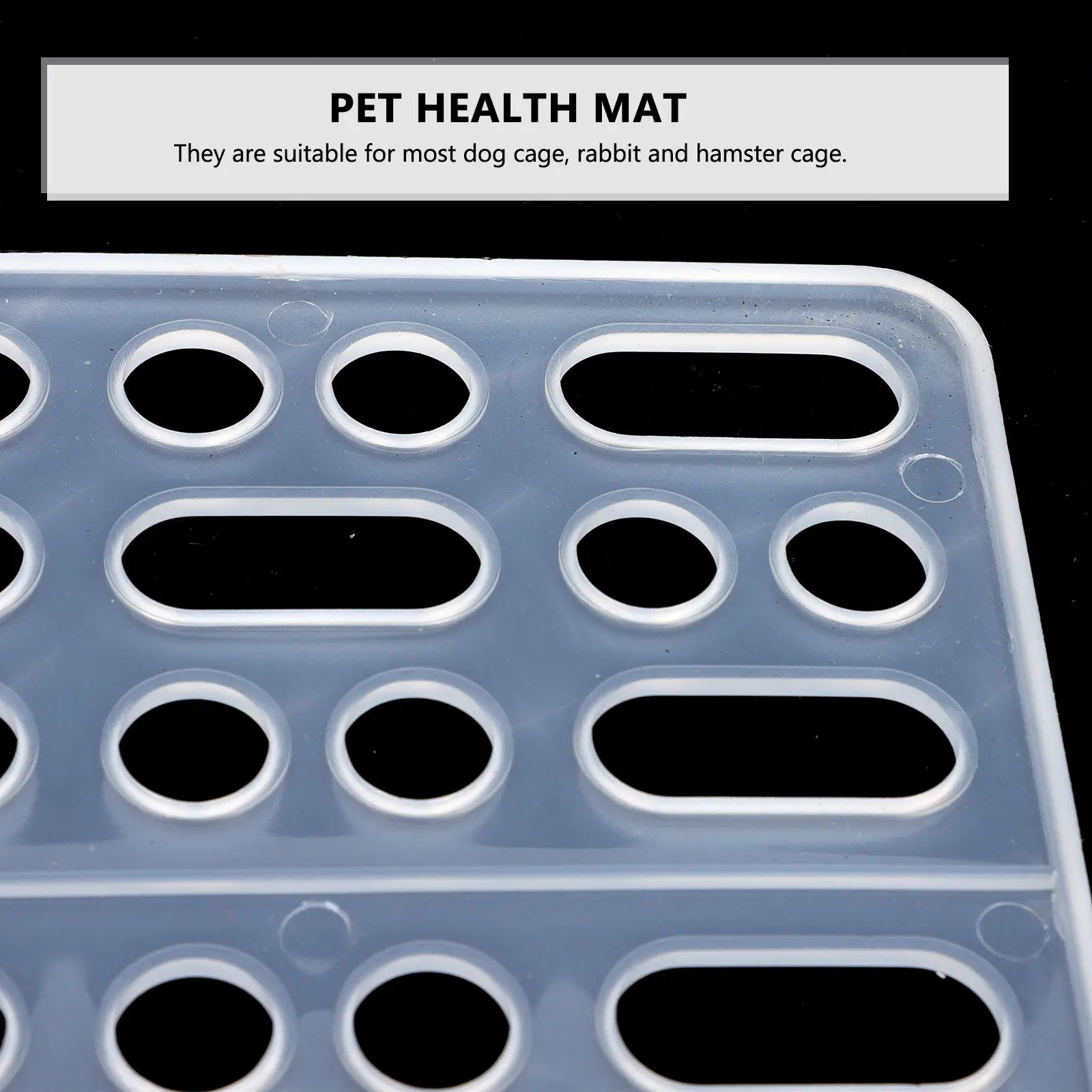 

Набор из 6 пластиковых ковриков для клеток с перфорацией, дышащие, нескользящие, износостойкие, для кроликов