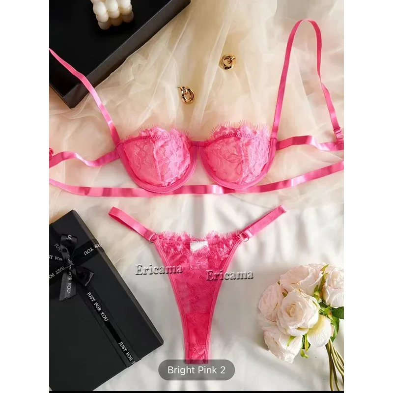 Rode bloemen kanten kousenband lingerie set met choker dames intimi 2022, beugelbeha en strings dames ondergoedset