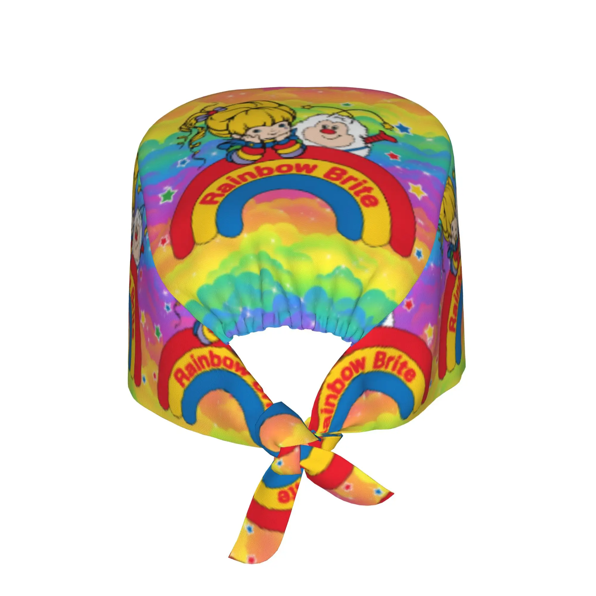 

Custom Adjustable R-Rainbows B-Brite Working Hat Women Men Cute Cartoon Surgical Hat for Dentist