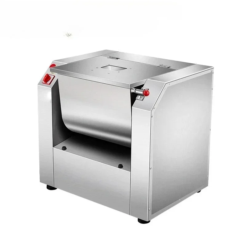 다기능 7-50kg 상업용 수평 반죽 믹서 304 스테인리스 스틸 대형 식품 믹서 효율적인 고기 및 밀가루 혼합용