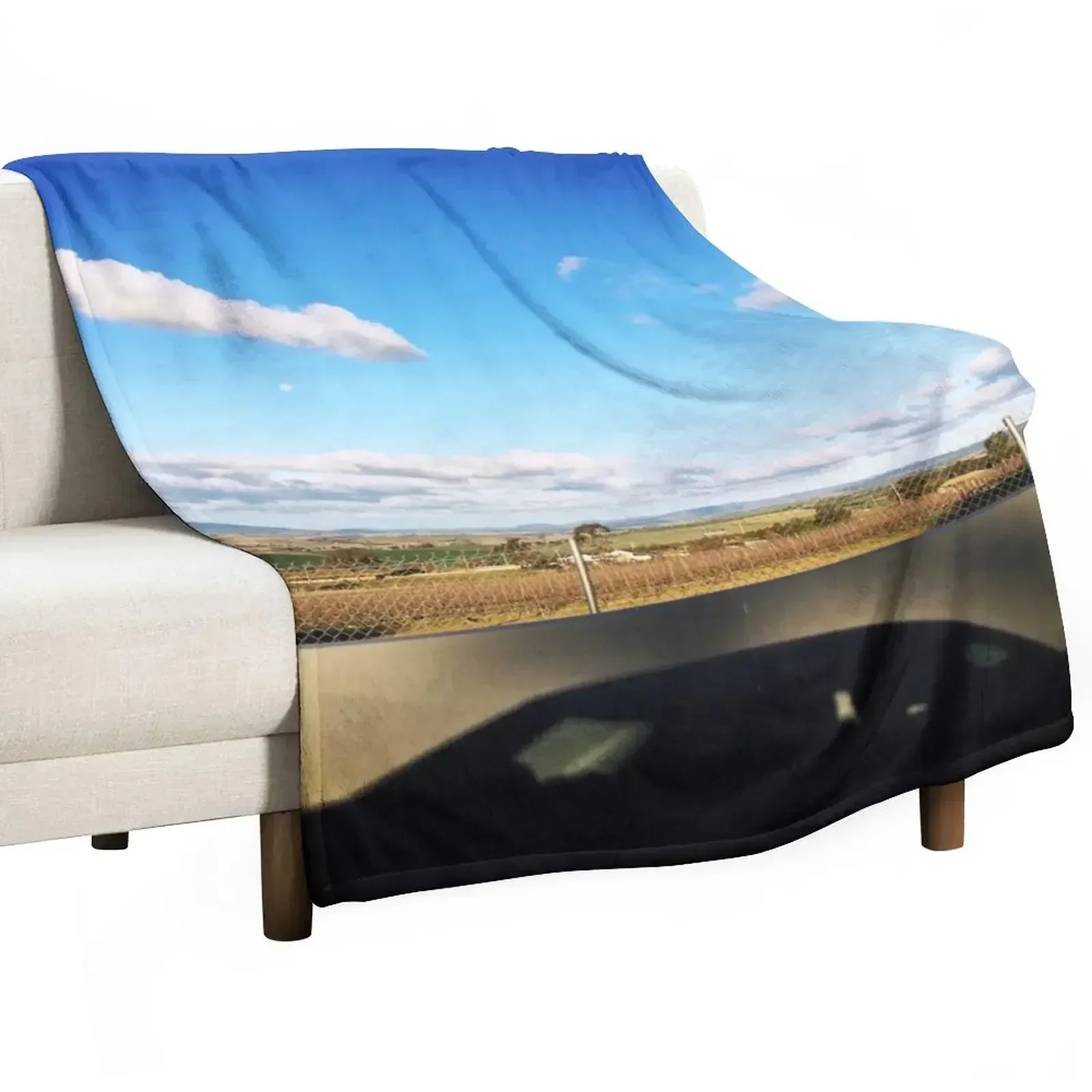 

New Mount Panorama Bathurst NSW Australia Throw Blanket Furry Soft Blankets