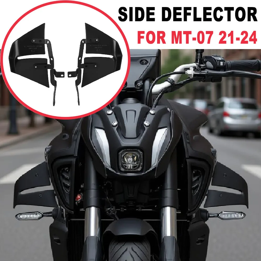 Per YAMAHA MT-07 MT07 MT 07 2021-2024 Spoiler Laterali Aerodinamici per Moto Naked, Deflettori Aerei, Carenatura Laterale