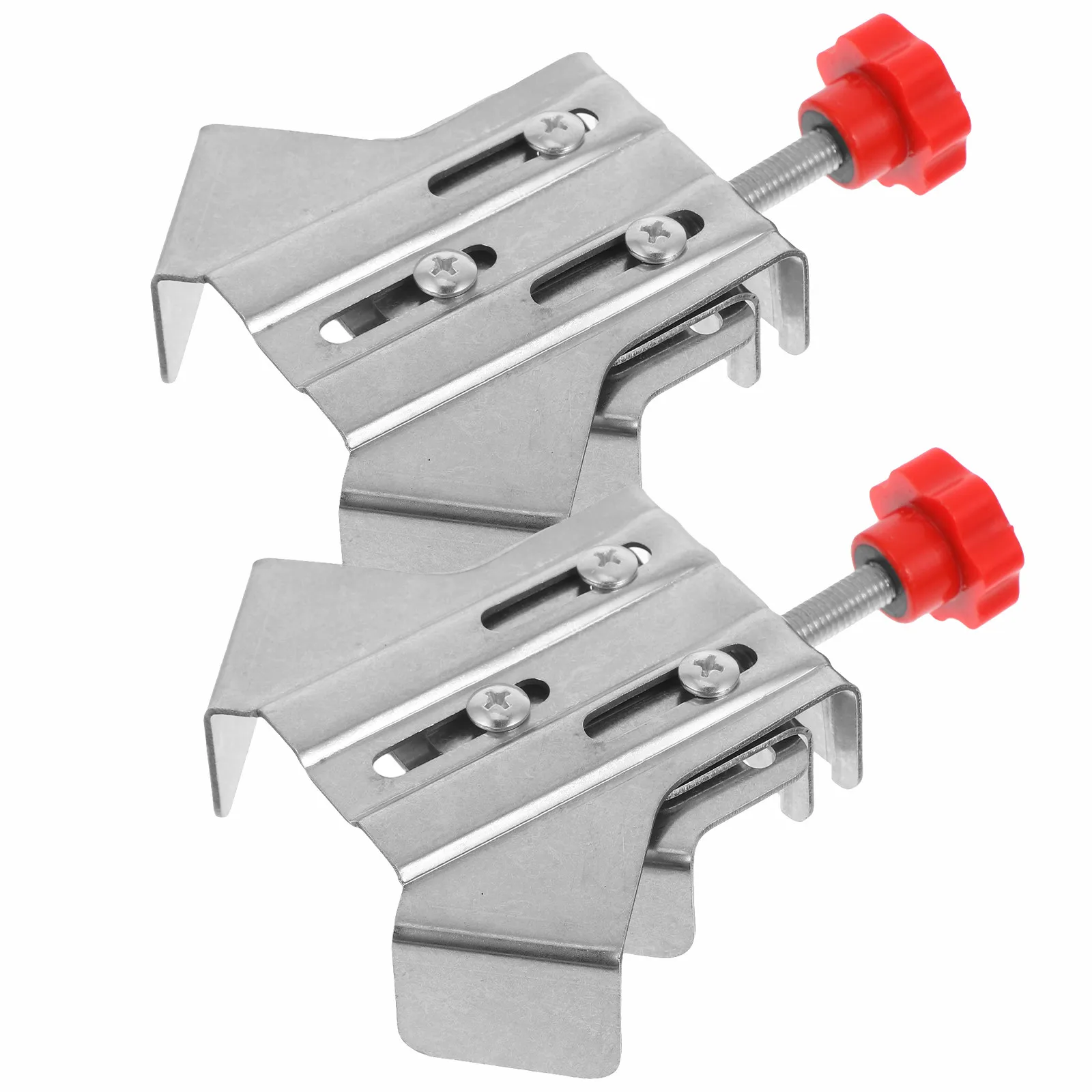 2Pcs Secure Grip 90 Degree Right Angle Clamp Stainless Steel Fixer Tool for Woodworking Picture Frames and Fish Tanks
