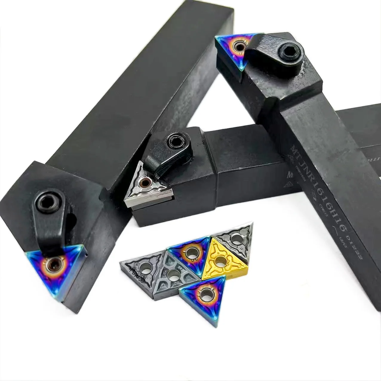 Suporte de ferramenta de torneamento cilíndrico tipo CNC, uso com face final MTJNR, MTJNR1616H16, MTJNR2525M16, MTJNR2020K16, TNMG160404, YBG205