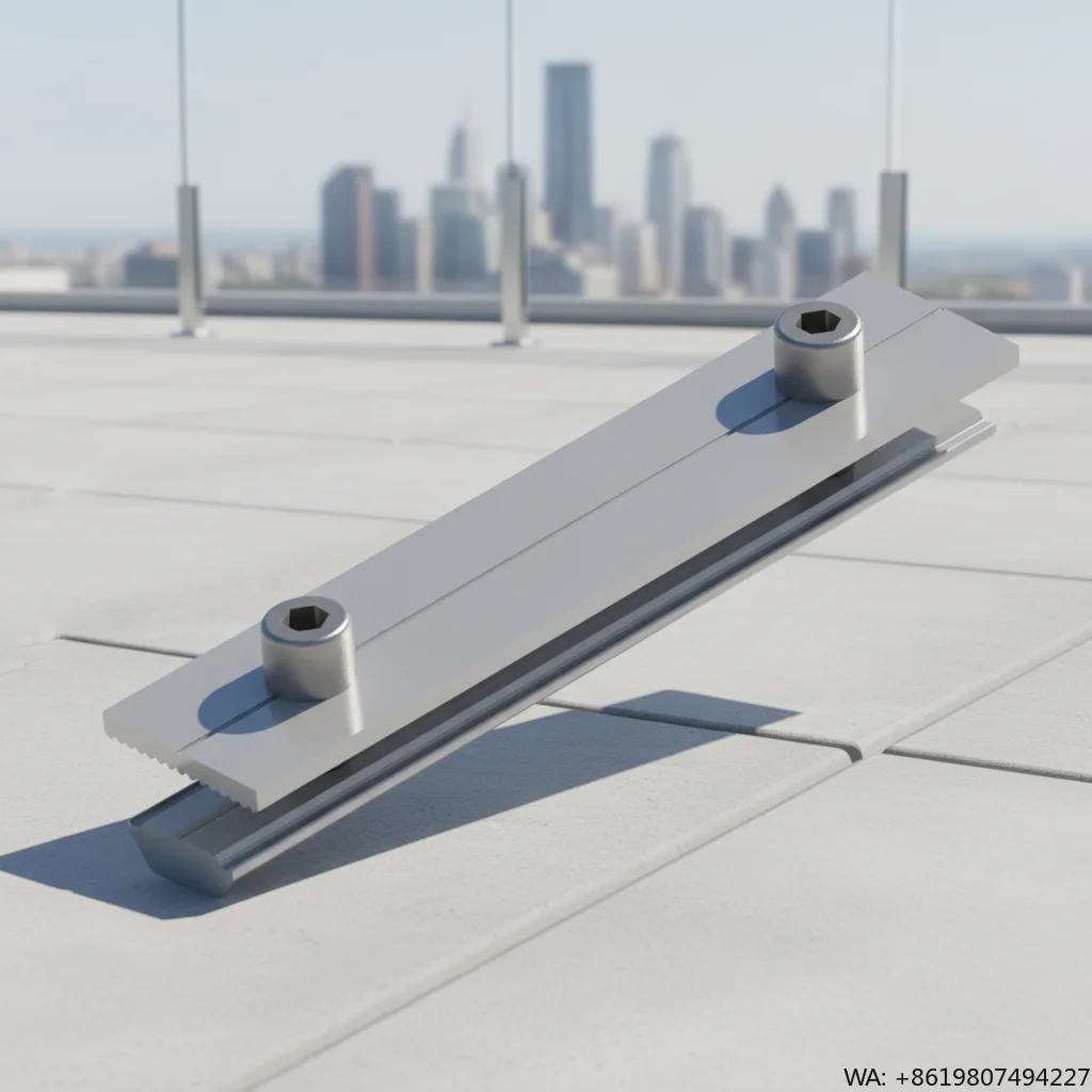 Empery Solar Aluminium Anodized Solar Mounting Rail Connectors EPR Model 300mm Length 15-Year Warranty for Roof Solar Systems