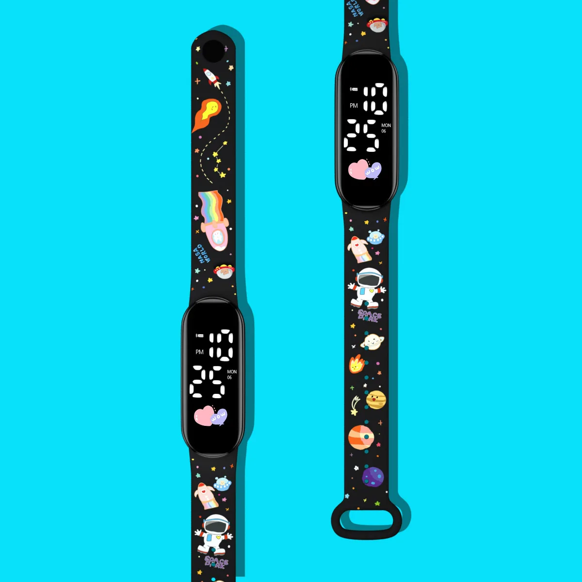 50Pcs/Lot Children LED Watch Girls Waterproof Sport Touch Screen Watches for Women Waterproof Digital Clock Bracelet Gifts