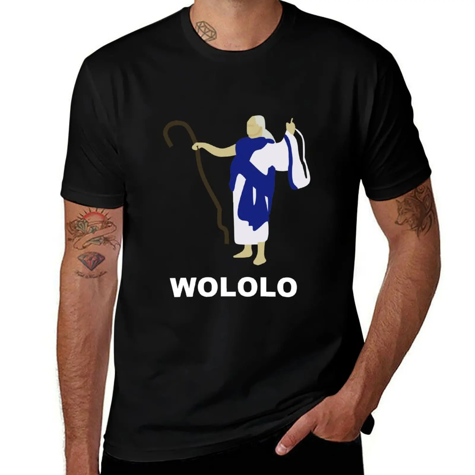 Wololo (Blue) T-Shirt Running Gym Short Sleeve Sports Tee