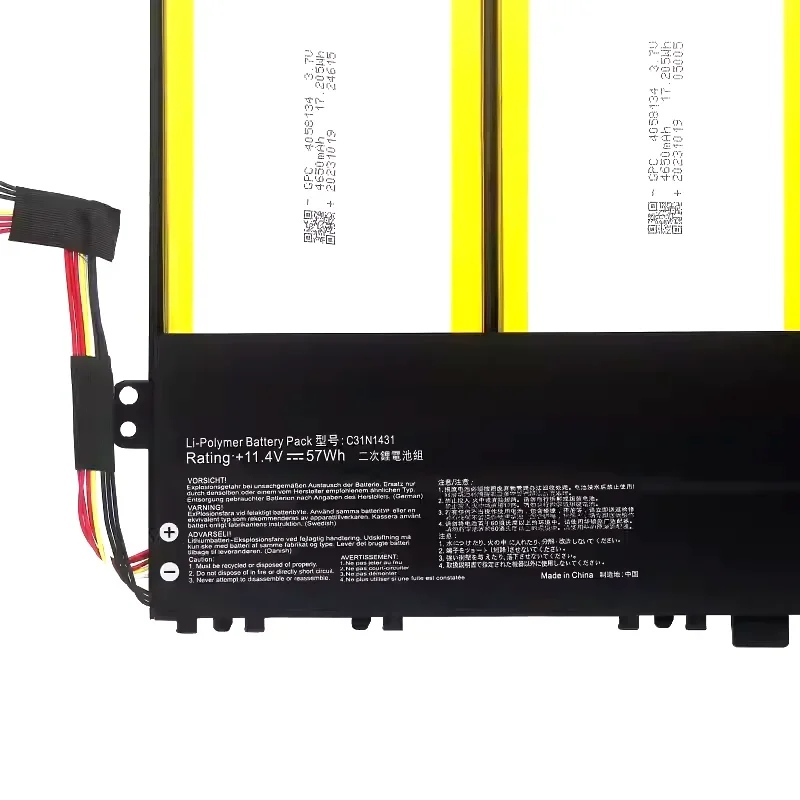 11.4V 57Wh New Laptop Battery C31N1431 for ASUS EeeBook R416N R416S E403S E403SA E403NA E403N