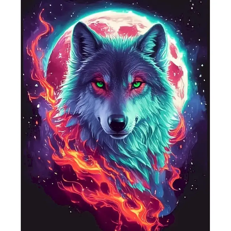 

RUOPOTY картина по номерам милый черный кот комплект для рисования на холсте ручная роспись животное для взрослых домашний декор подарок