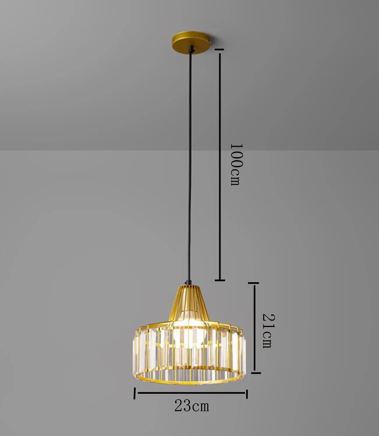 Imagem -03 - Luz Pendente de Cristal Moderna Ajustável Lâmpadas Suspensas para Sala de Jantar Lâmpada Dourada para Mesa Lustres Domésticos Design da Fazenda