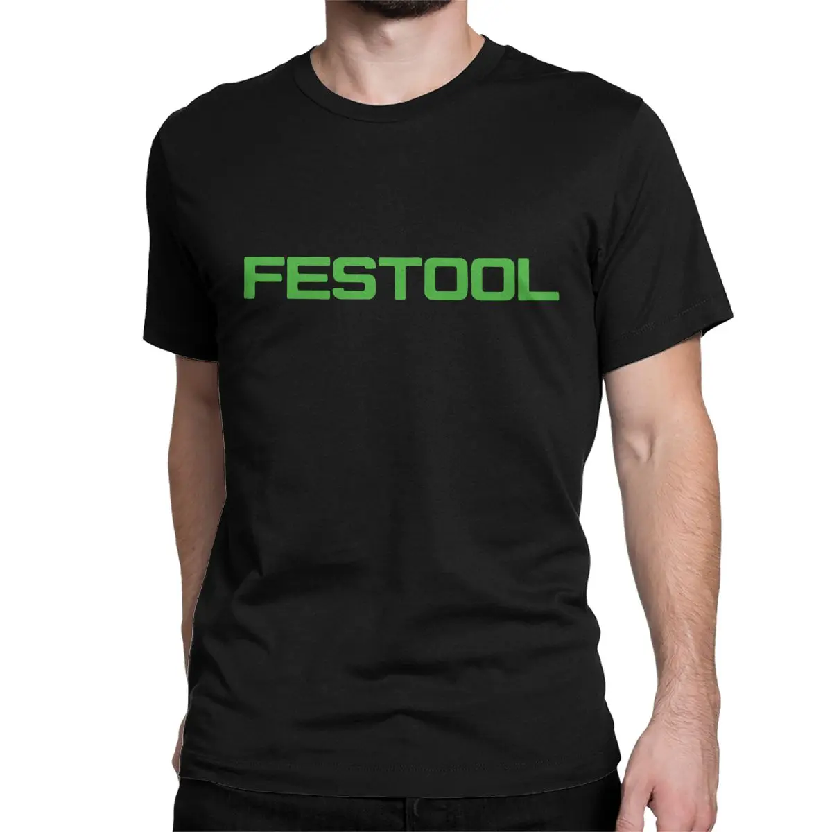 Festools Logo Tools T Shirt Men Women's Pure Cotton Fashion for Male T-Shirts Woodworking Tee Shirt Short Sleeve Tops Printed