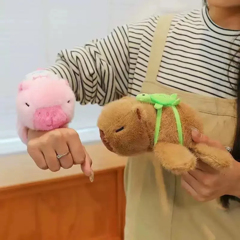 

Kawaii Animal Panda Capybara Fox Wristband Plush Doll Toys Soft Wrist Band Christmas Gifts