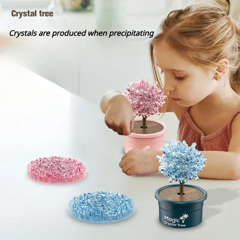 DIY Crystal Planting Tree Kit - Creative Science Experiment Set for Kids Handmade Magic Experiment Funny Educational Toy Gift