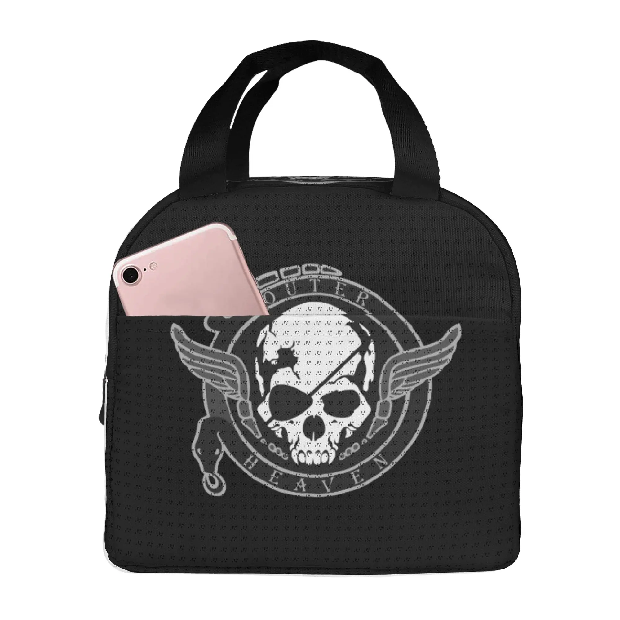 Outer Heaven Logo Lunch Bag Men Women Metal Gear Solid Video Game Cooler Thermal Insulated Lunch Boxes for Adult Office