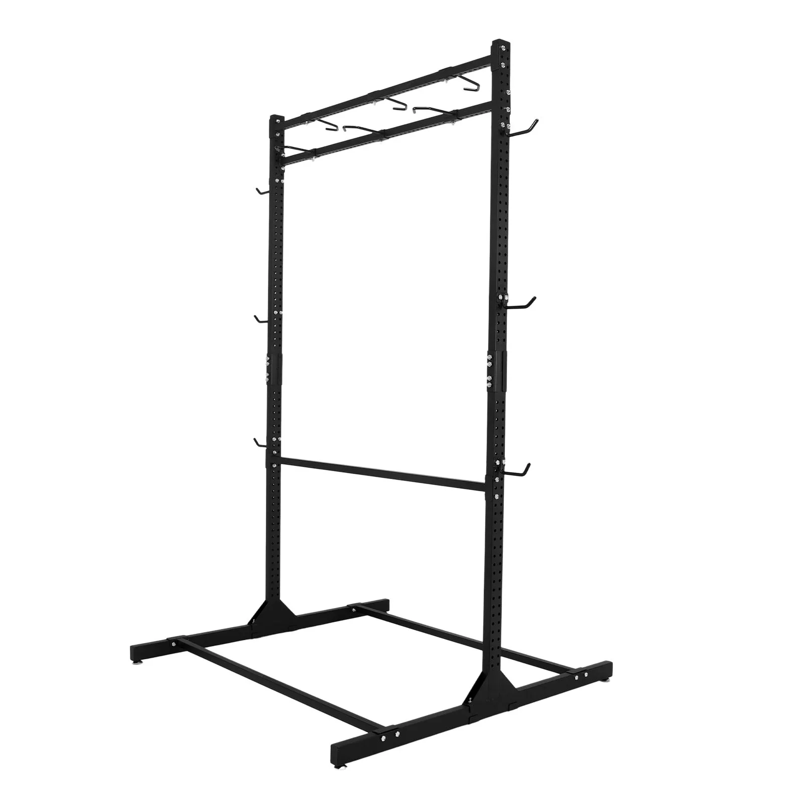 

Heavy Duty Bikes Floor Stand with Adjustable Hooks Space-Saving Bike Stands Holds Up To 6 Bikes & 6 Helmets for Home And Garage