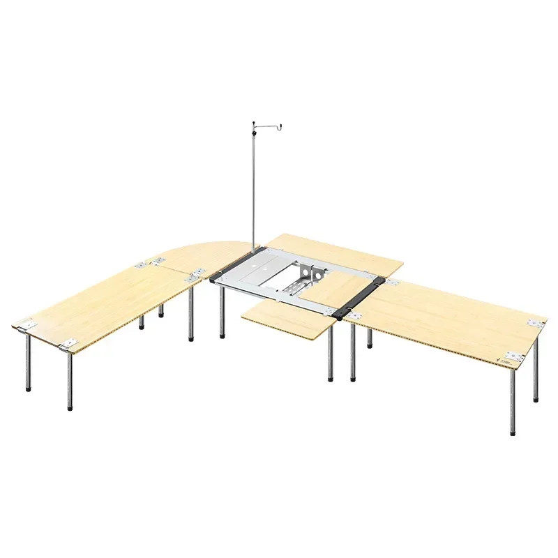 

Camping Table Outdoor Mobile Kitchen Bamboo Extension Board Telescopic Legs IGT Corner Board Side Board Free Combination