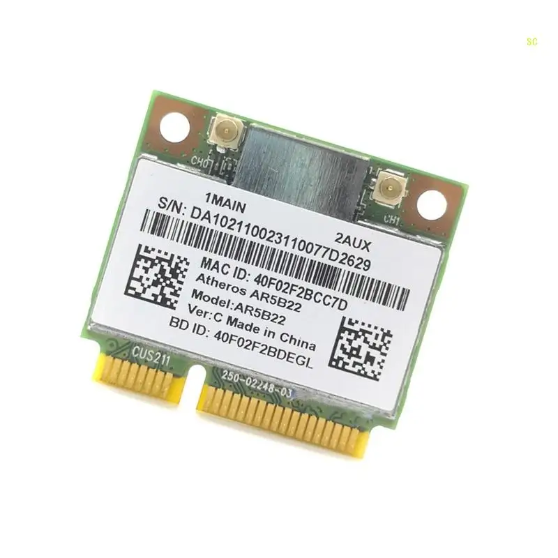 AR5B22WIFI Card 2.4/5Ghz Dual-band MINI PCIE 300M built-in Wireless Card 802.11A B for Y400 Y500 Y410P Dropshipping