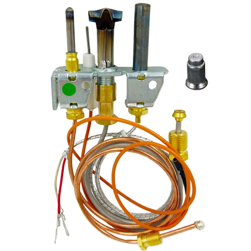 

Replacement of natural ignition burner components for heating furnaces and fireplaces