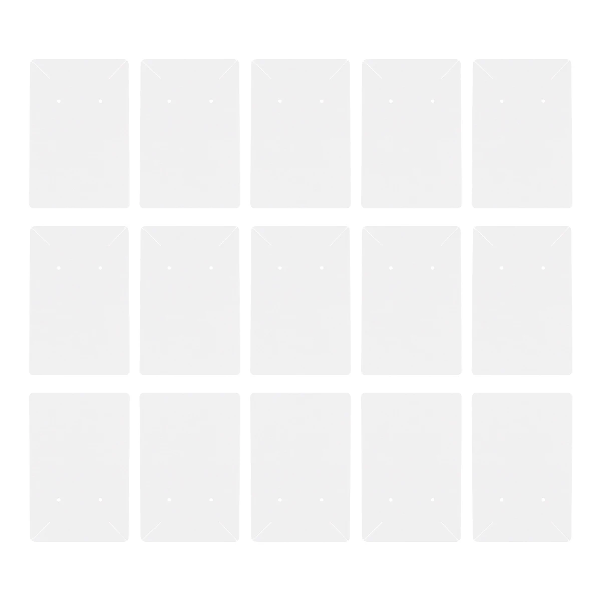

100pc Paper Necklace Earring Cards White Display Accessories Holder Jewelry Storage Kraft Background Pre Cut Slot