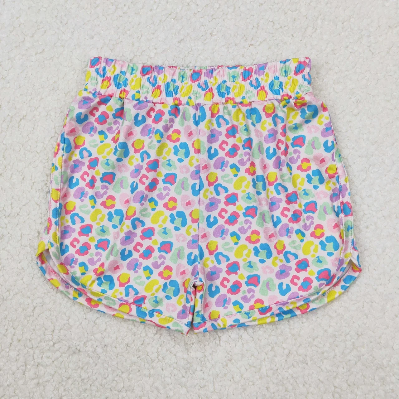 Wholesale Kids Wear Children Clothes Baby Girl Sports Bows Leopard Shorts Bottoms Toddler Infant Athletic Breathable Clothing